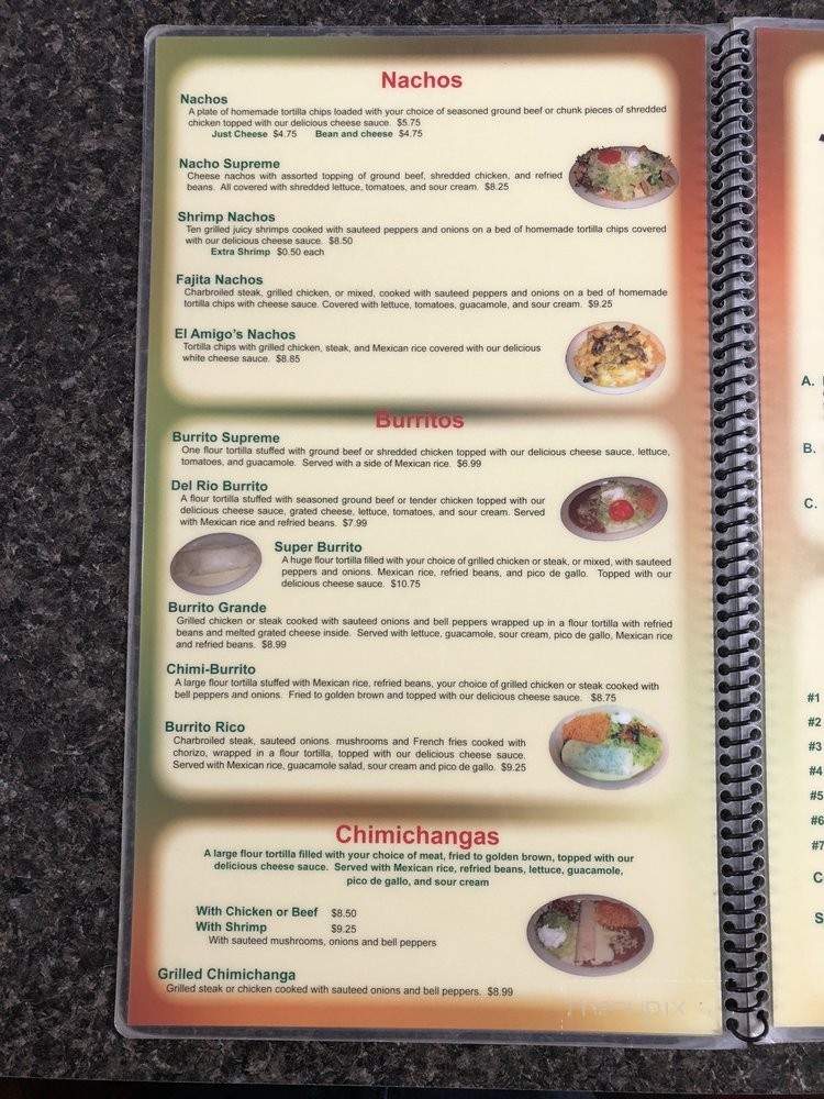 El Amigo Feliz - Hazen, AR menu_pic