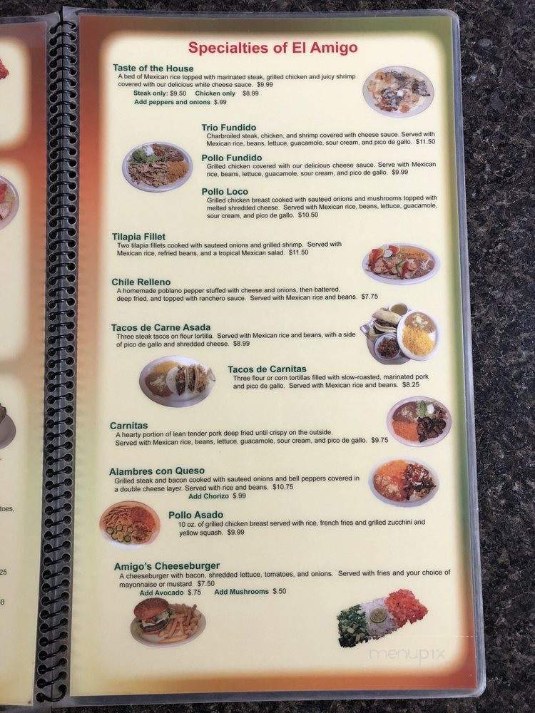 El Amigo Feliz - Hazen, AR menu_pic