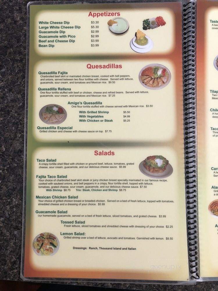 El Amigo Feliz - Hazen, AR menu_pic