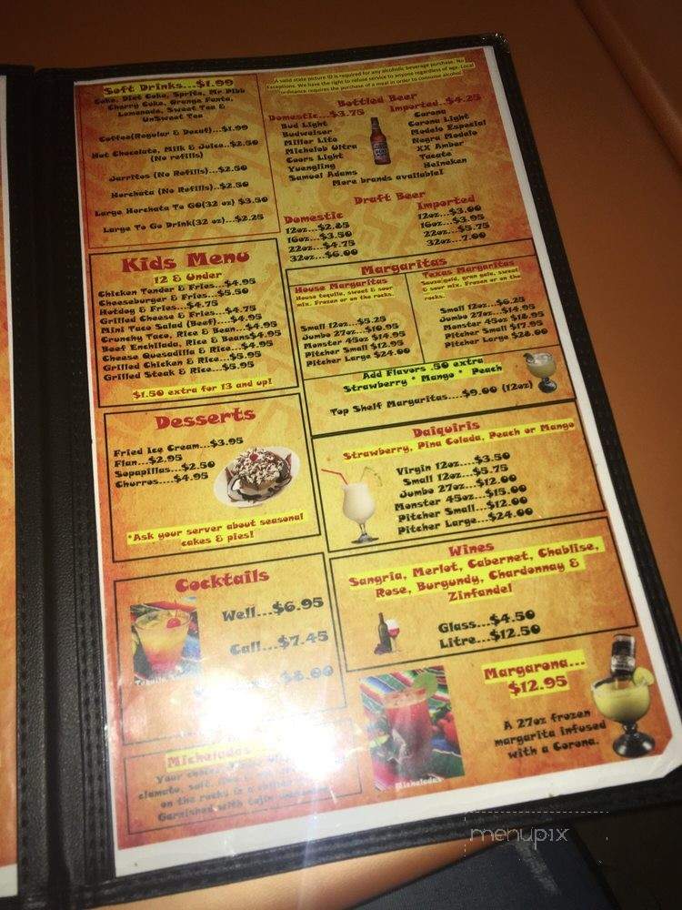 Cafe Cancun Bar & Grill - Murrayville, GA menu_pic