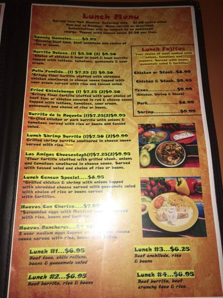 Cafe Cancun Bar & Grill - Murrayville, GA menu_pic