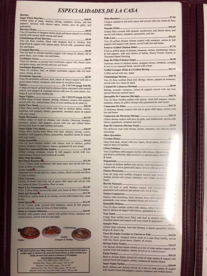 Las Margaritas - Crossville, TN menu_pic