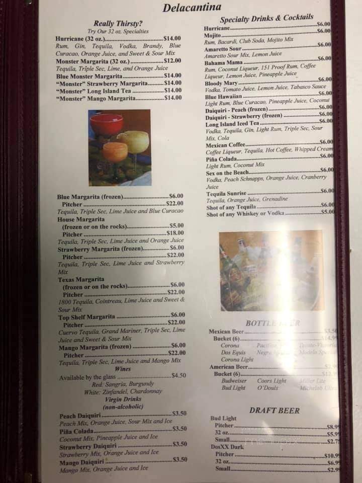 Las Margaritas - Crossville, TN menu_pic