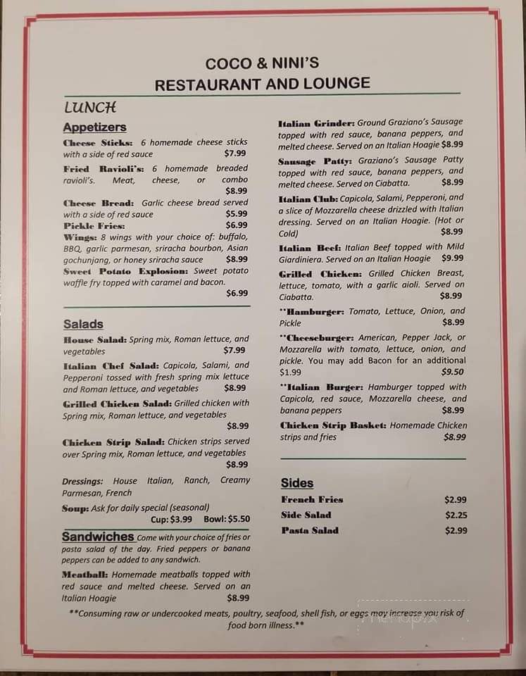 Coco & Nini's Restaurant and Lounge - Carlisle, IA