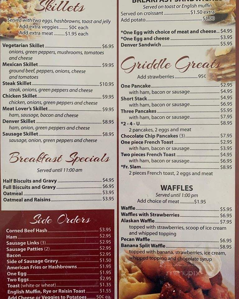 Red Roof Diner - Peosta, IA menu_pic
