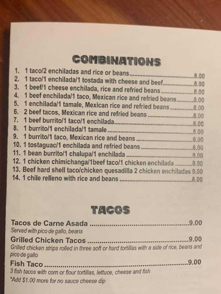 Mi Mexico Cafe - Hannibal, MO menu_pic
