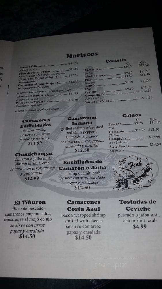 La Indiana Restaurant - La Puente, CA menu_pic