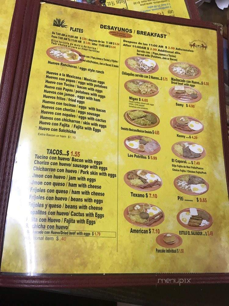 Taqueria Los Potrillos - Houston, TX menu_pic