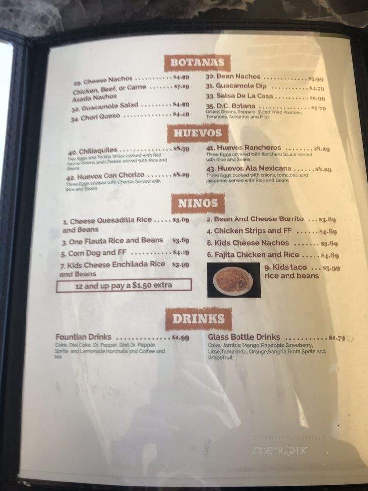 Don Ciro's - Shawnee, OK menu_pic