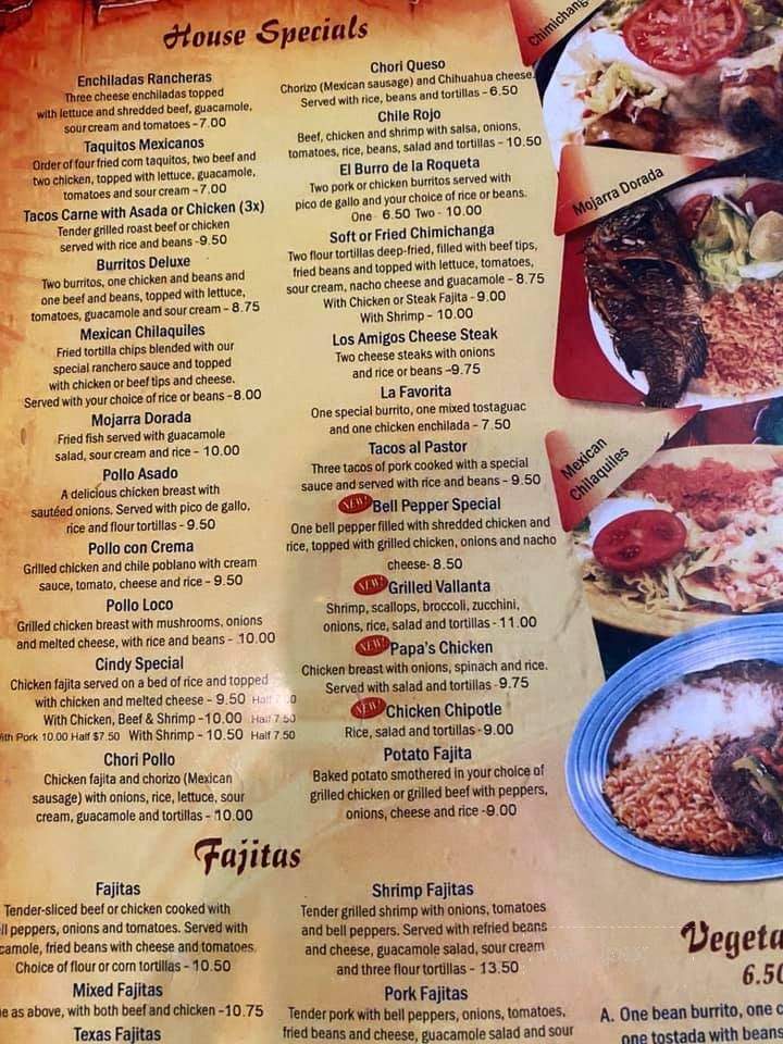 El Titanic - Belton, SC menu_pic