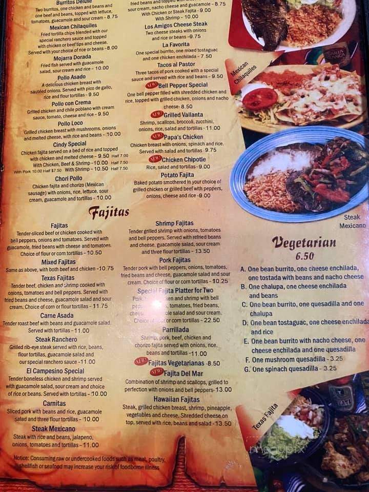 El Titanic - Belton, SC menu_pic