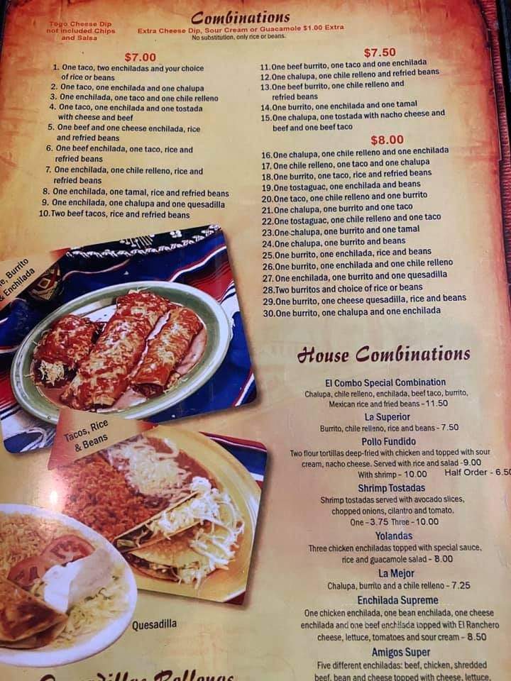 El Titanic - Belton, SC menu_pic