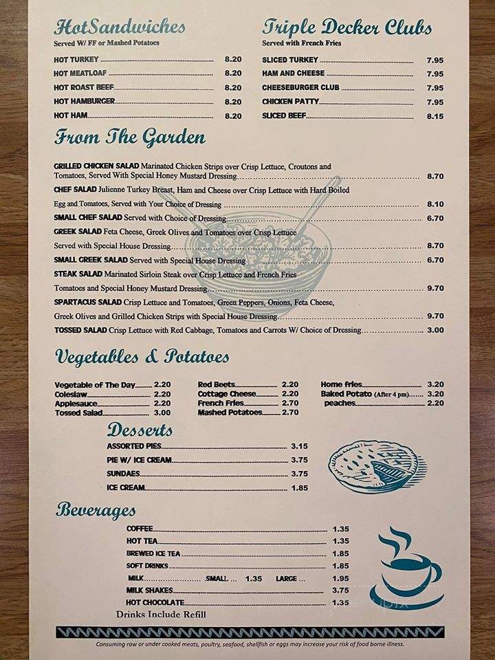 Capital Restaurant - Chambersburg, PA menu_pic