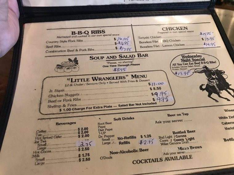 Brand-N Iron Family Steakhouse - Yreka, CA menu_pic