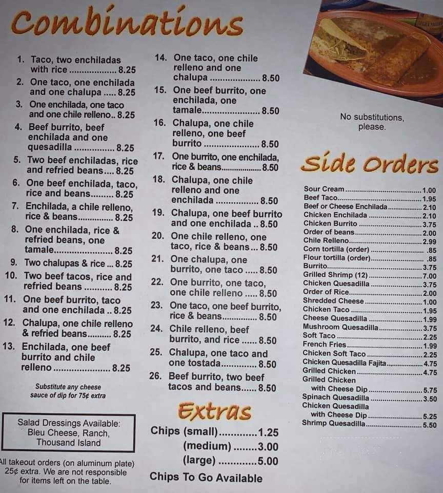 El Rancho Grande - Scott Depot, WV menu_pic