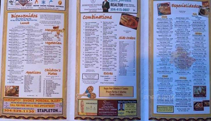 El Rancho Grande - Scott Depot, WV menu_pic