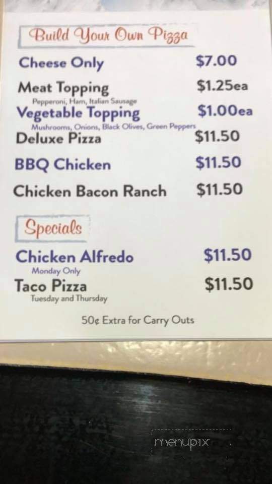 Cindy B's - Clintonville, WI menu_pic