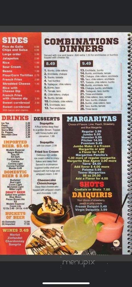 Mr. Pancho's - East Alton, IL menu_pic