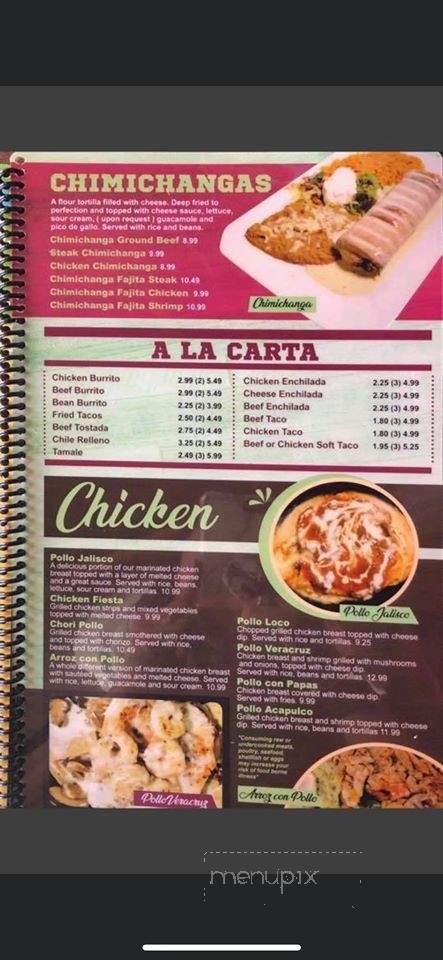 Mr. Pancho's - East Alton, IL menu_pic