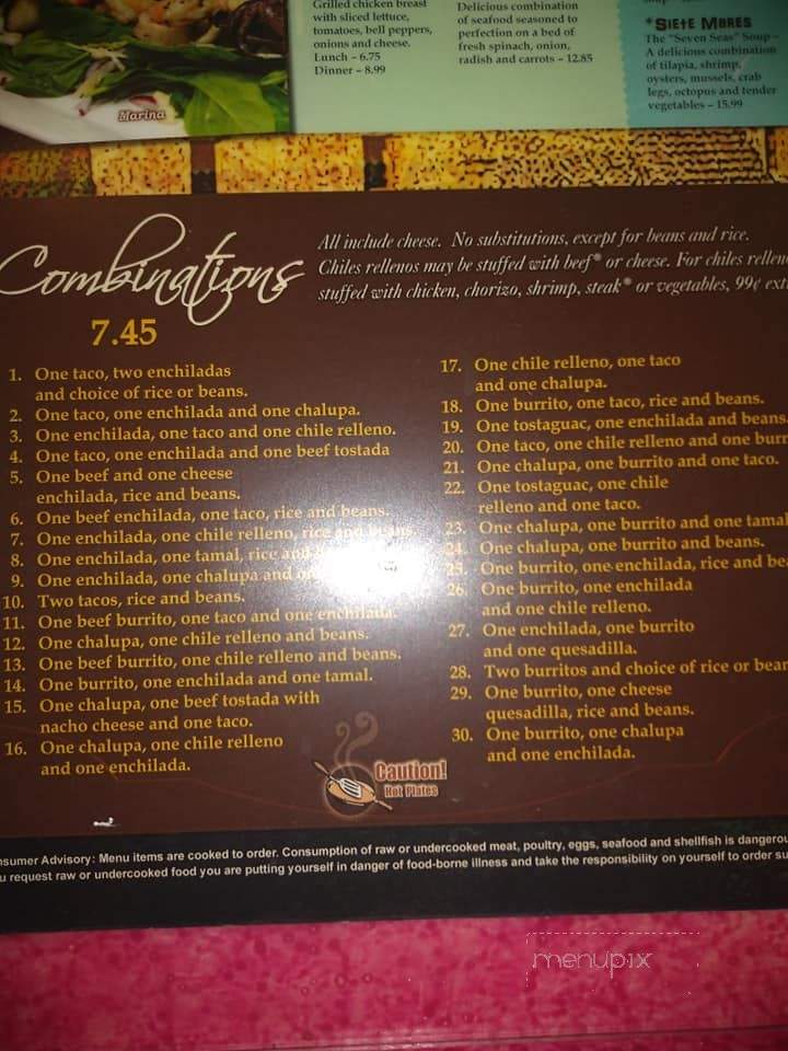 Plaza Del Sol - Jefferson, NC menu_pic