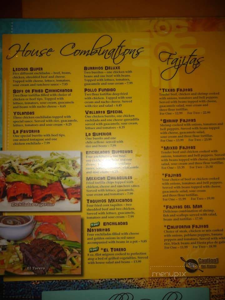Plaza Del Sol - Jefferson, NC menu_pic