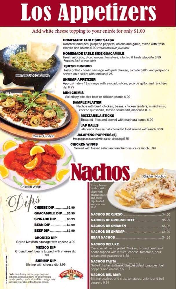La Fiesta - Bartlesville, OK menu_pic