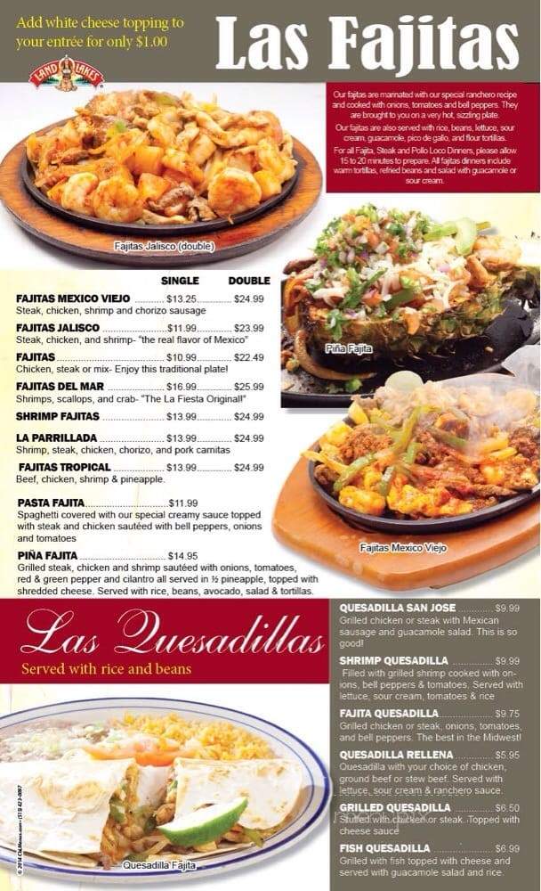 La Fiesta - Bartlesville, OK menu_pic