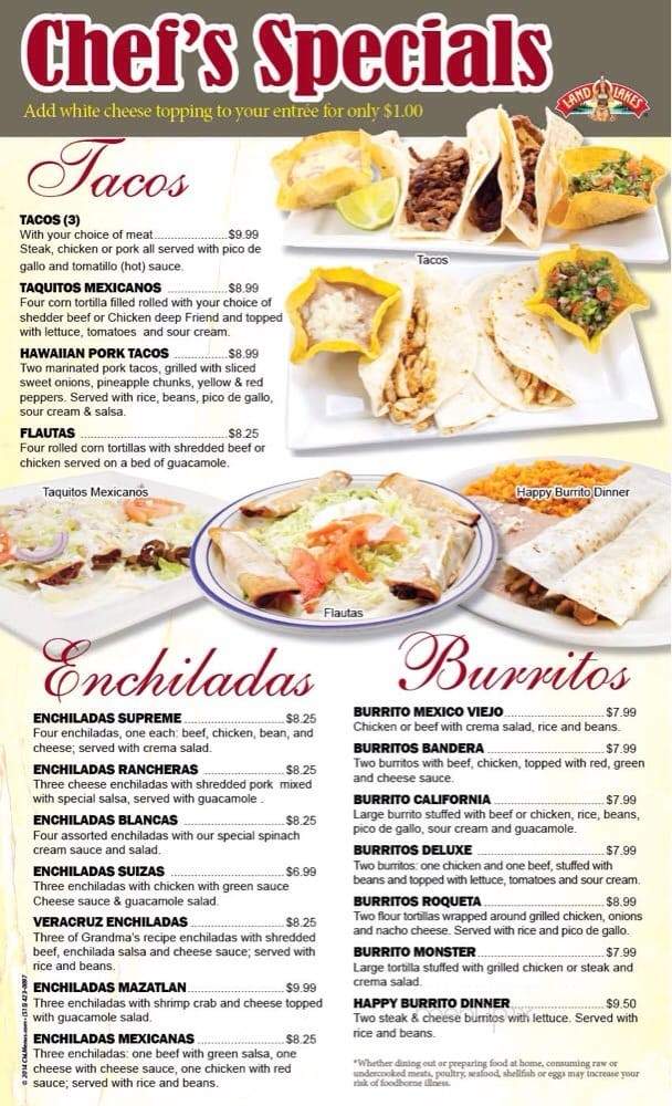 La Fiesta - Bartlesville, OK menu_pic