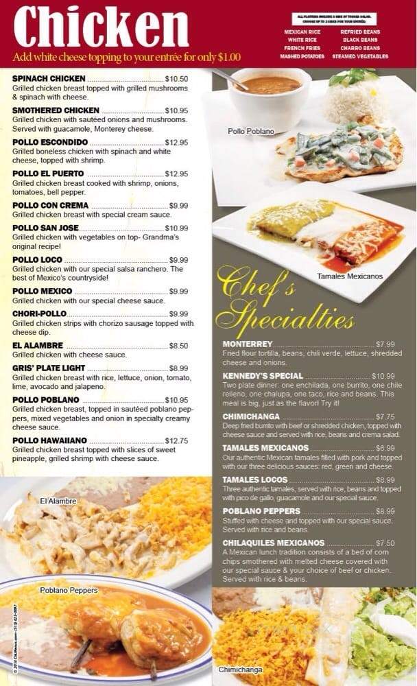 La Fiesta - Bartlesville, OK menu_pic