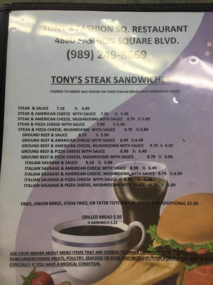 Tony's Fashion Square Restaurant - Saginaw, MI
