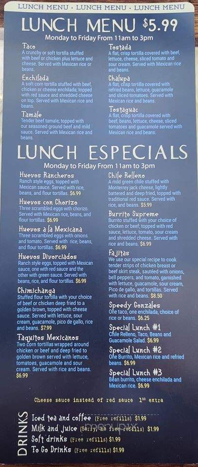 Mi Ranchito - Cabot, AR menu_pic