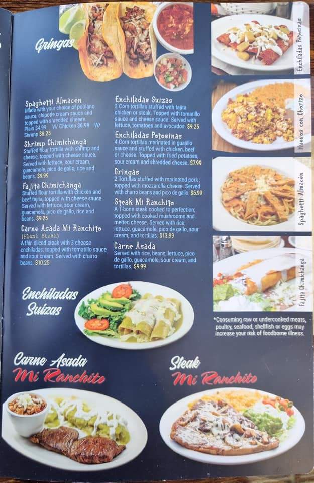 Mi Ranchito - Cabot, AR menu_pic
