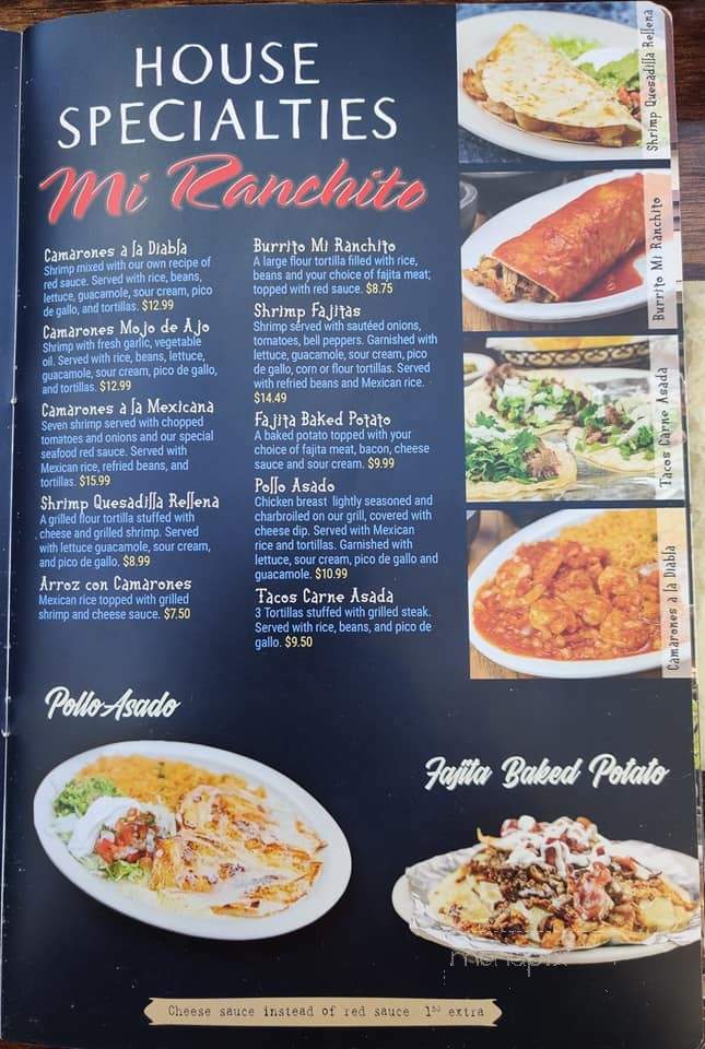 Mi Ranchito - Cabot, AR menu_pic