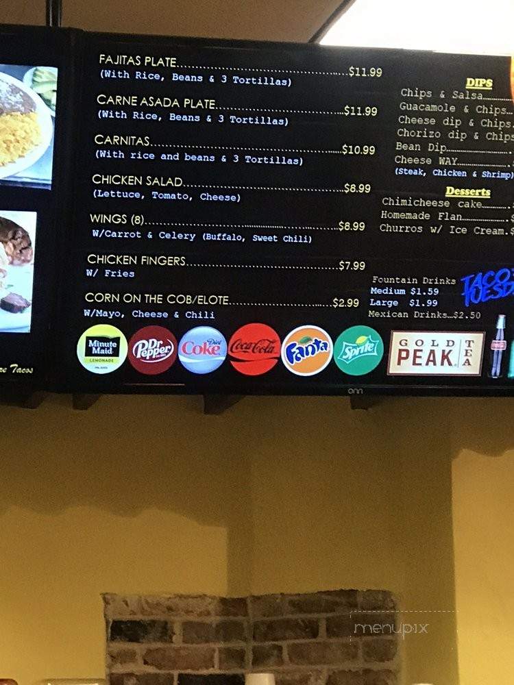 Tacos Way - Lynn Haven, FL menu_pic
