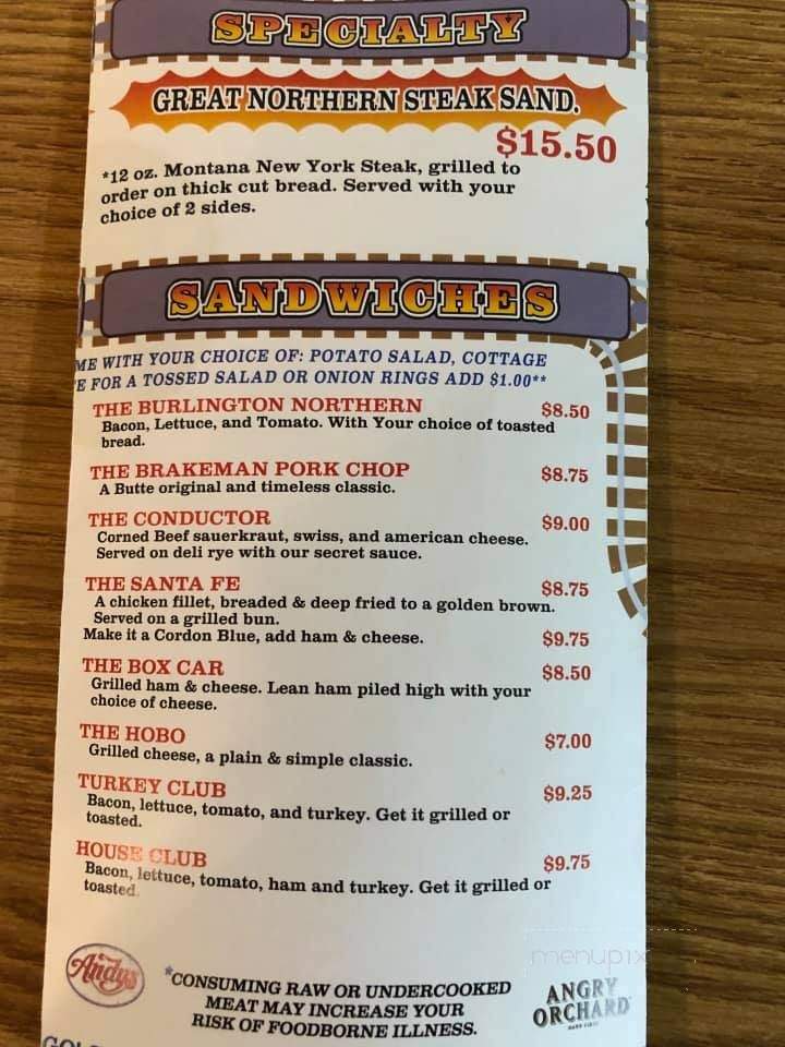 Side Track Lounge - Great Falls, MT menu_pic