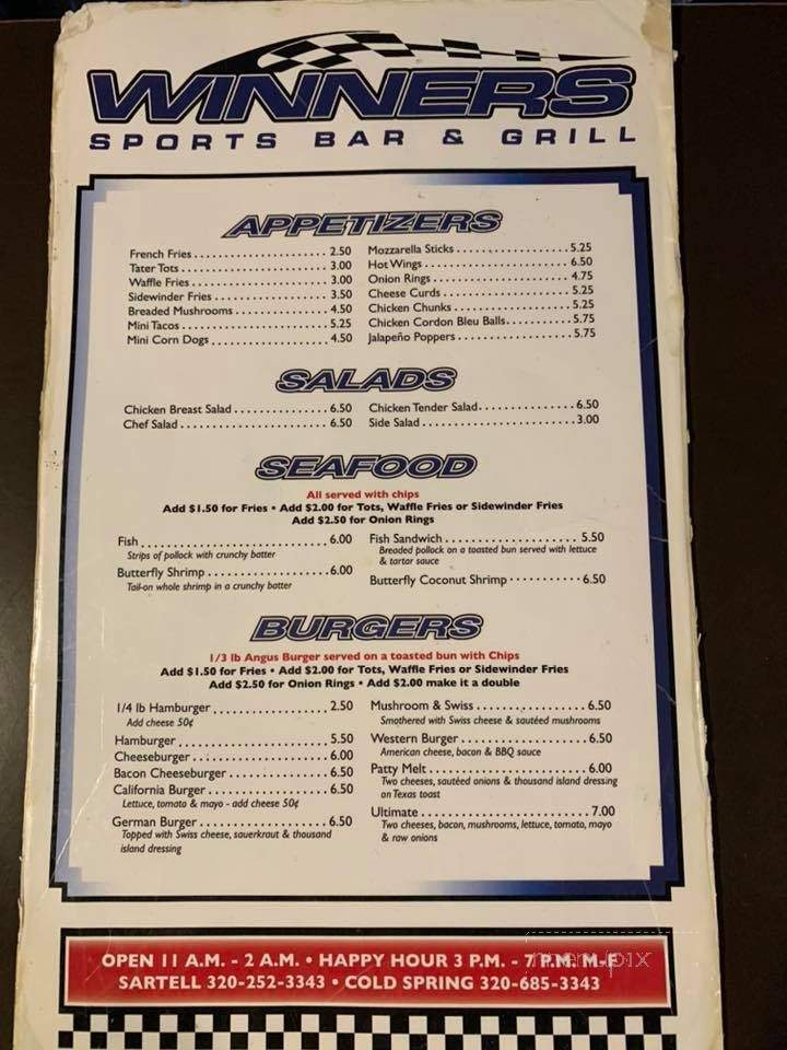 Winners Sports Bar & Grill - Cold Spring, MN