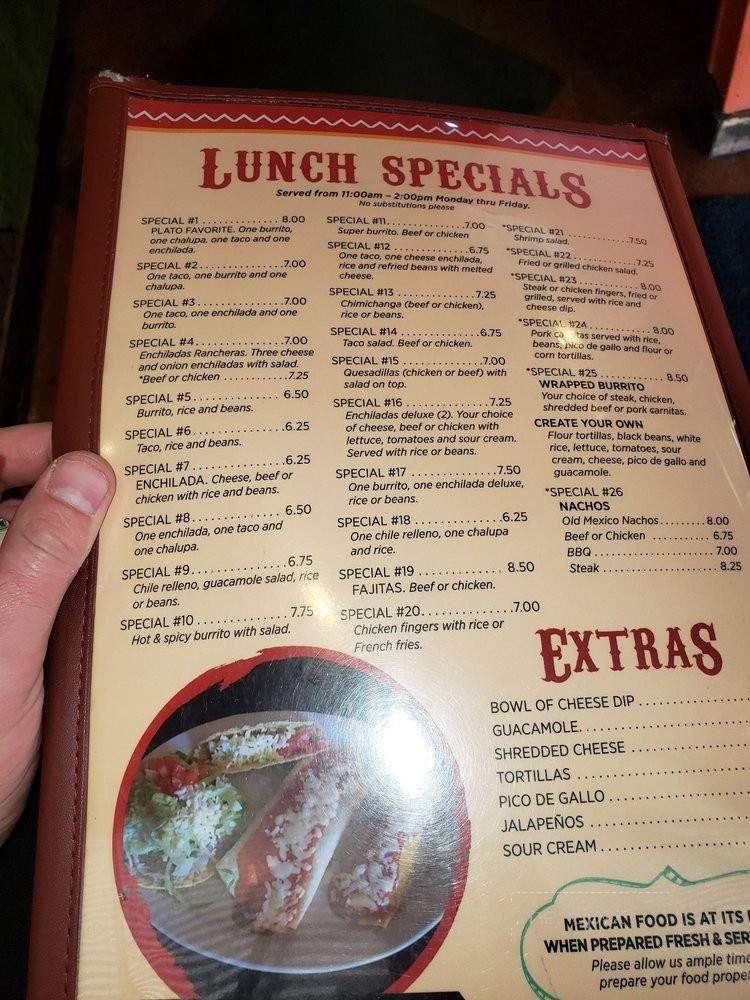 Old Mexico - Belle Vernon, PA menu_pic