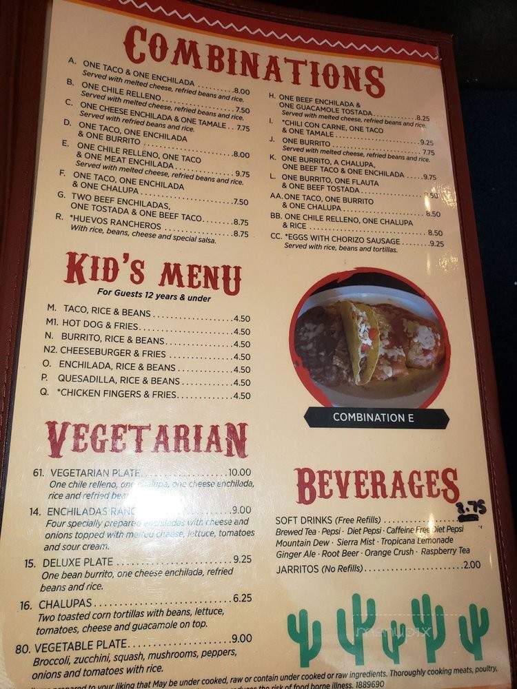 Old Mexico - Belle Vernon, PA menu_pic