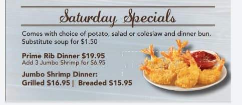 Baileys Restaurant & Bar - Ormsby, MN menu_pic