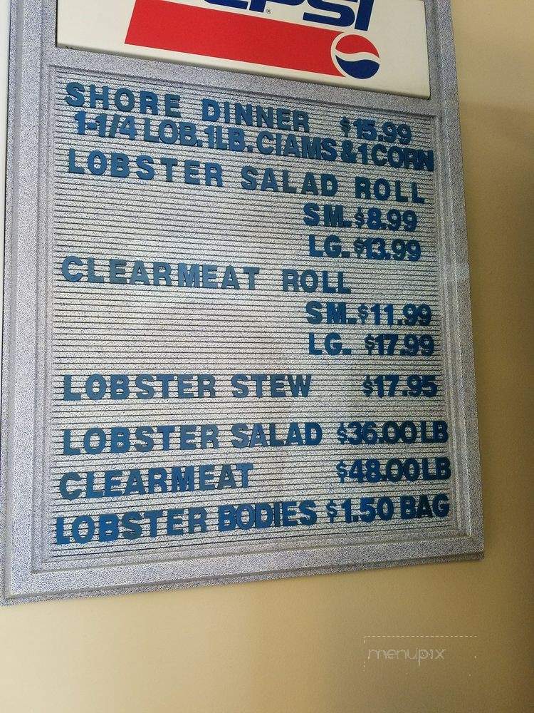 Mr Sea's Lobster Pound - Lewiston, ME menu_pic