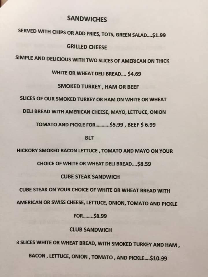 Hyde-Out Tavern - Colfax, WA menu_pic
