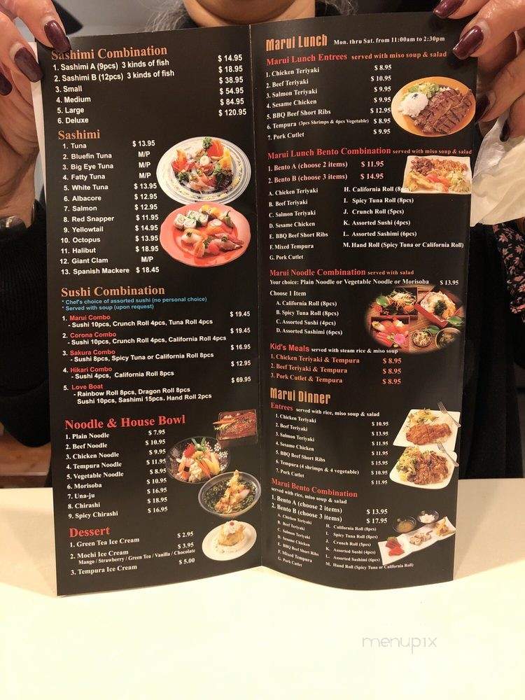 Marui Sushi - Corona, CA menu_pic