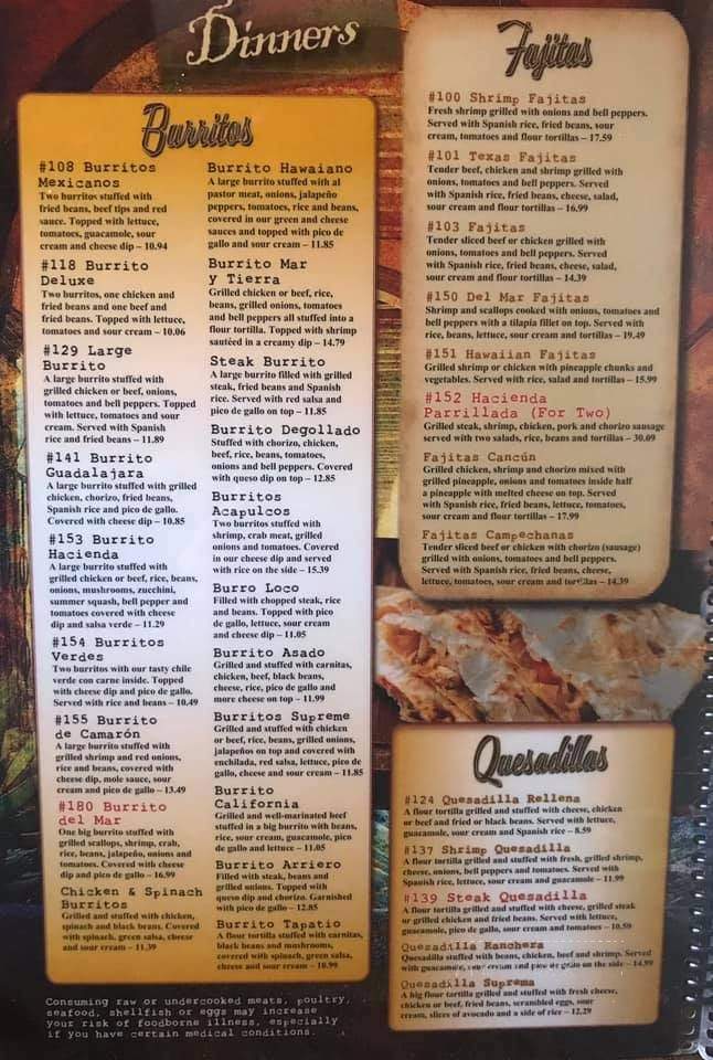 Tacos Hacienda Mexican Grill - Callaway, MD