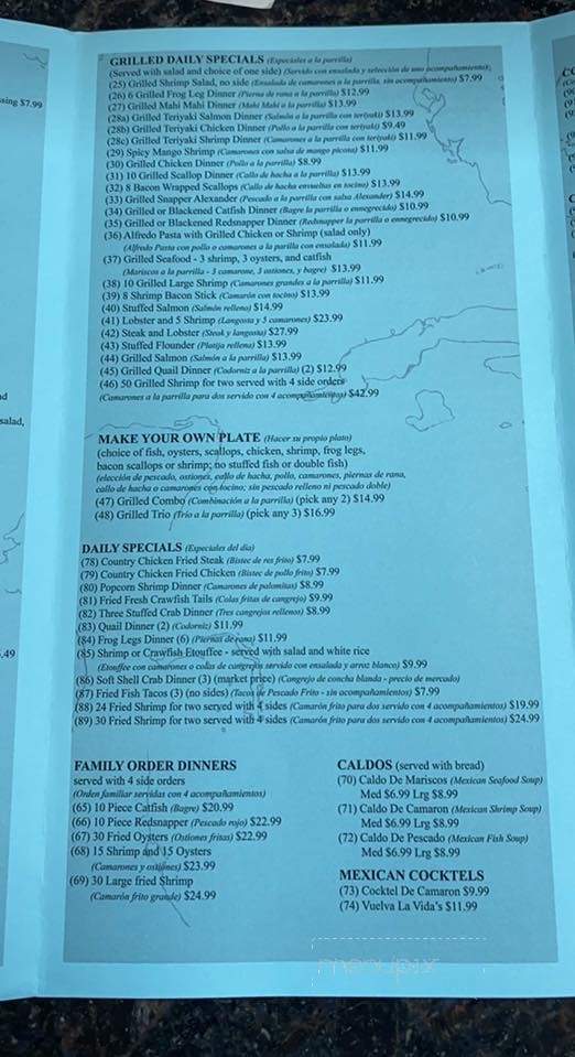 Baytown Seafood & Restaurant - Pasadena, TX menu_pic