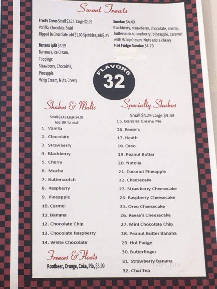 Roberts Frosty - Coarsegold, CA menu_pic