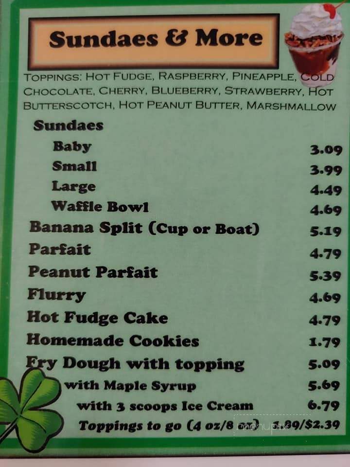 Harrigan's - Brainardsville, NY menu_pic