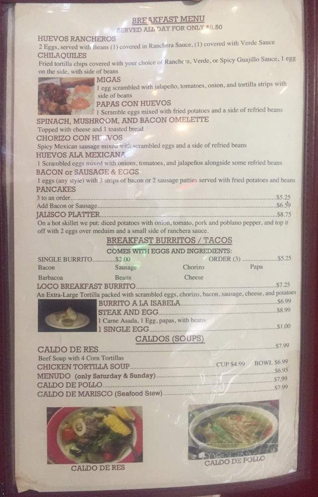 Plato Loco - Cedar Hill, TX menu_pic