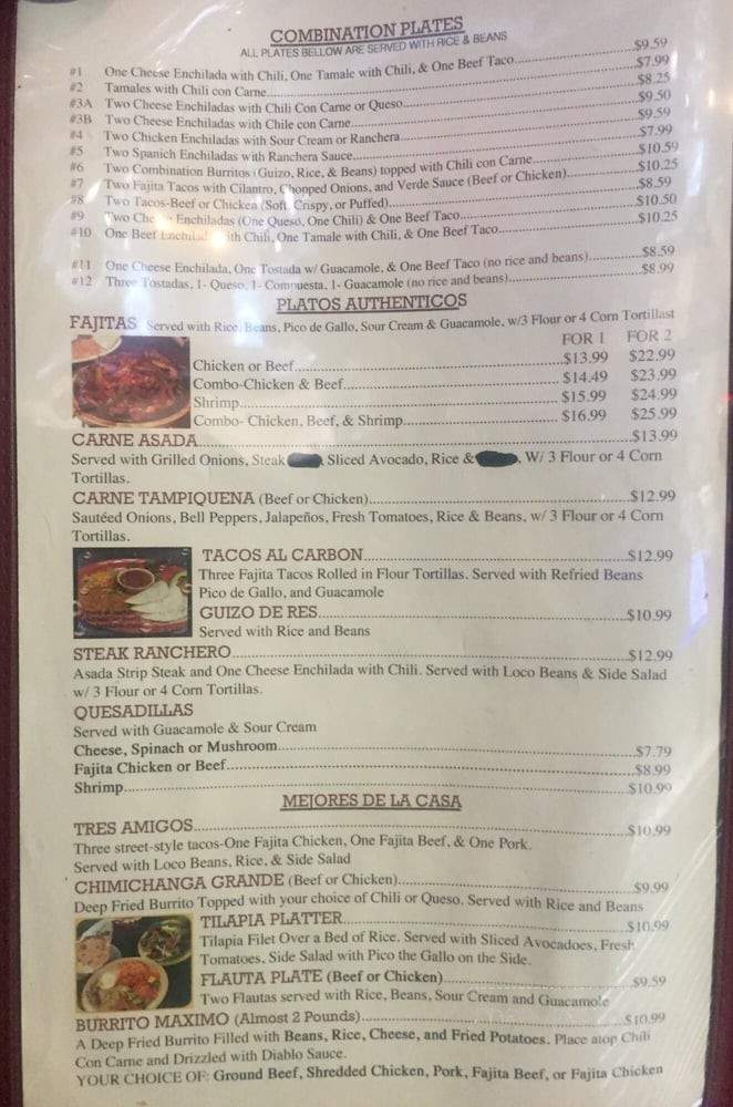 Plato Loco - Cedar Hill, TX menu_pic