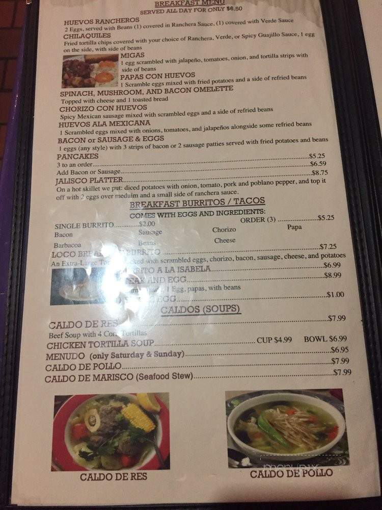 Plato Loco - Cedar Hill, TX menu_pic