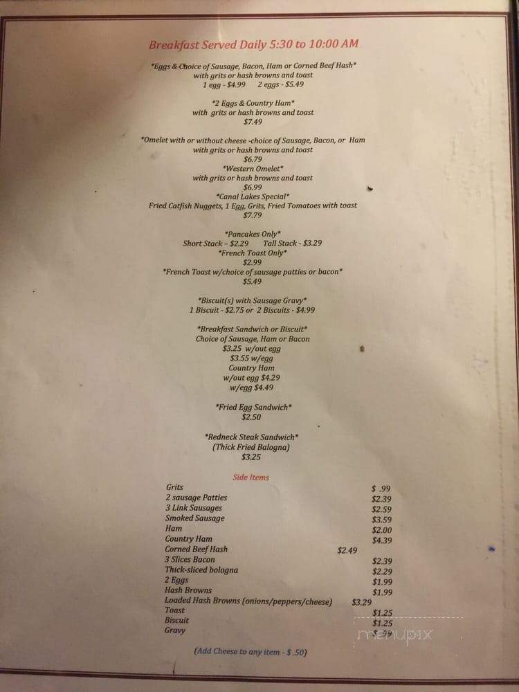Mac Daddy's - Cross, SC menu_pic
